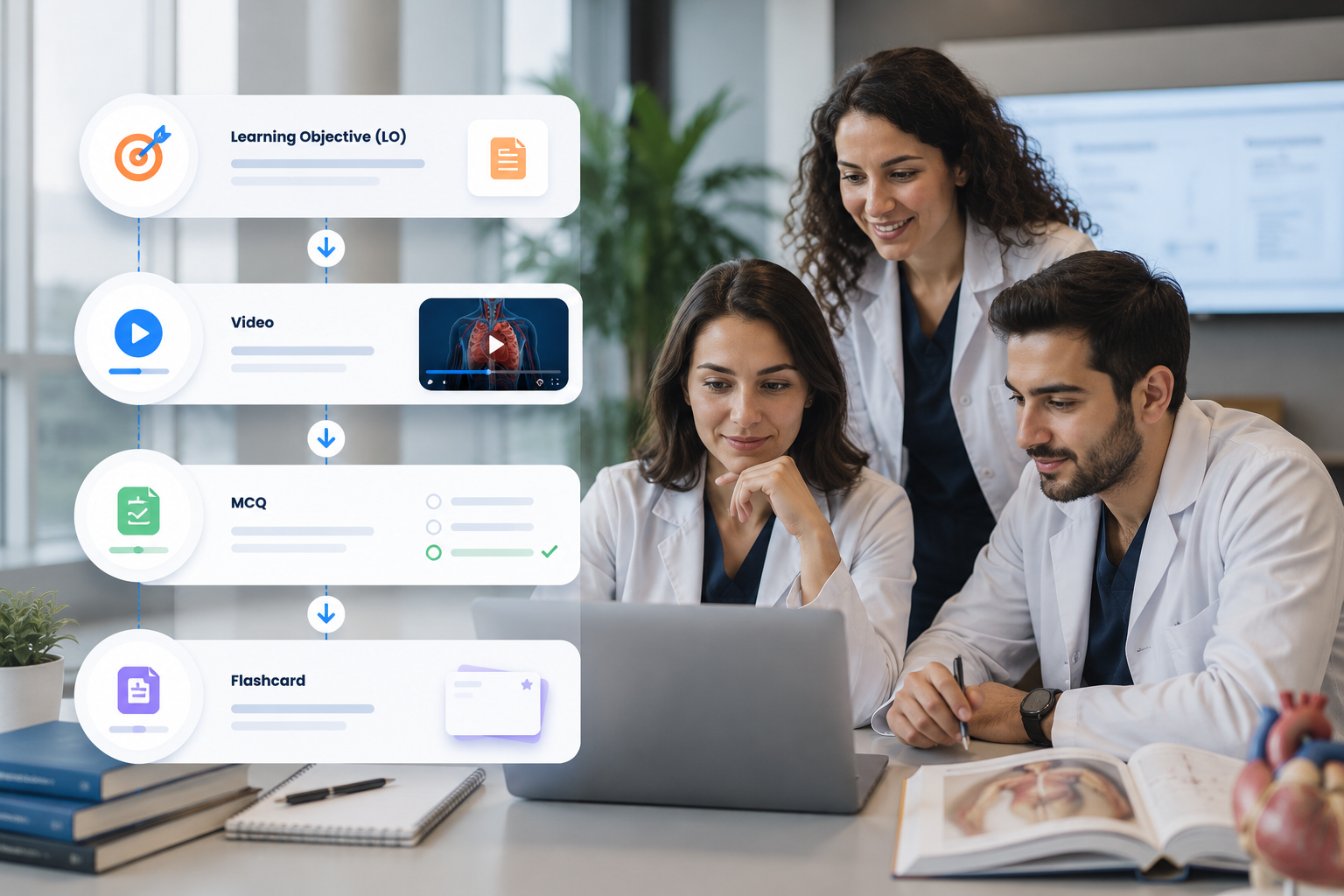 Video, Soru Bankası, Flashcard ve Analitik Tek Platformda